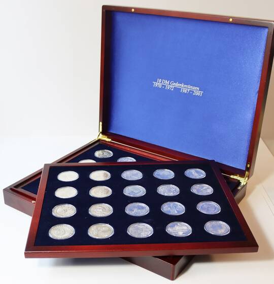 BRD 1972-2001, große Sammlung mit 61 x 10 DM Silber-Gedenkmünzen komplett