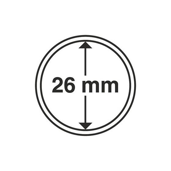 LEUCHTTURM Münzkapsel GRIPS 26 mm für 2 Euro-Gedenkmünzen