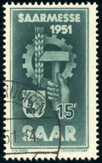 SAARLAND 1951 MiNr. 306