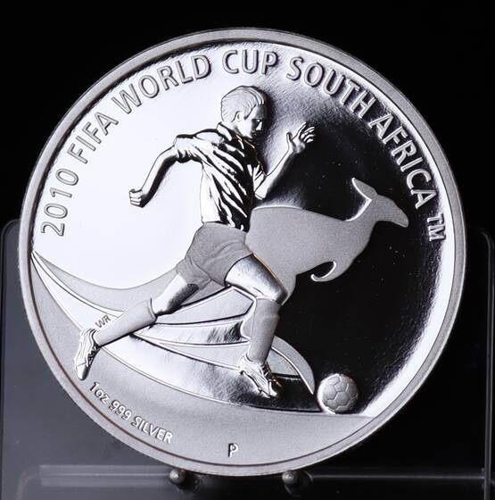 AUSTRALIEN 1 Dollar Silber 2009 Fußball-WM 2010 in Südafrika
