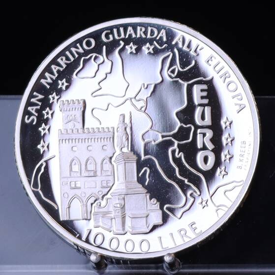 SAN MARINO 10000 Lire 1996 San Marino in Europa