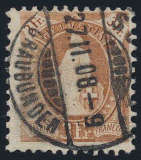 SCHWEIZ 1907, MiNr. 94 C