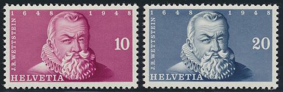 SCHWEIZ 1948, MiNr. 512-513 Einzelmarken aus Block 13