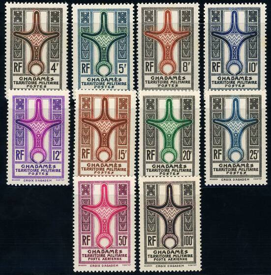 GHADAMÈS 1949 MiNr. 1-10