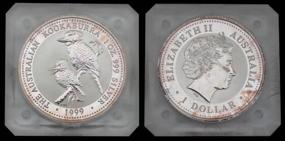 AUSTRALIEN 1 Dollar Silber 1999 Australian Kookaburra