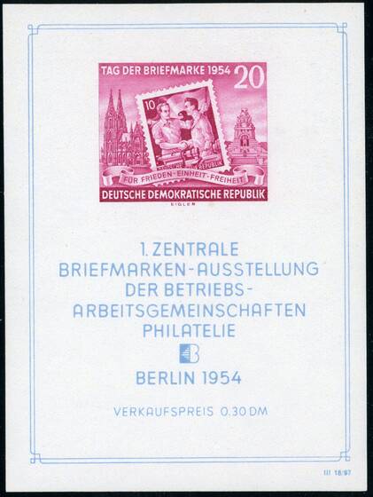 DDR 1954 Block 10