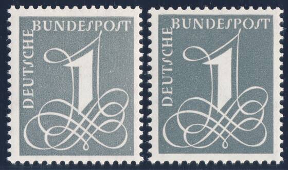 BRD 1958/1960, MiNr. 285 X und 285 Y II