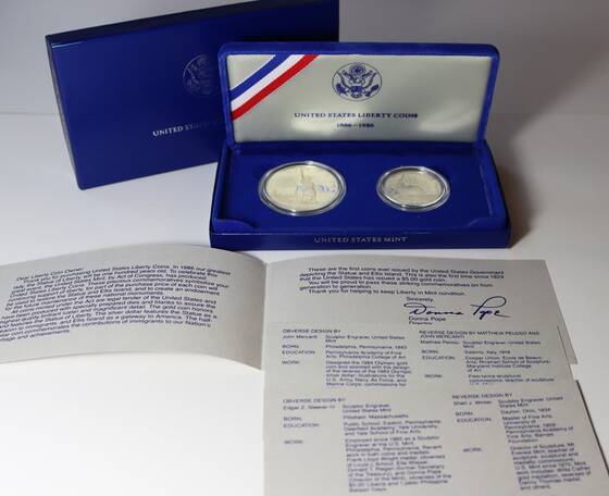 USA 1986 Proofset Liberty Coins