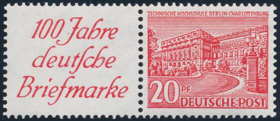 BERLIN 1949 Zusammendruck W 13