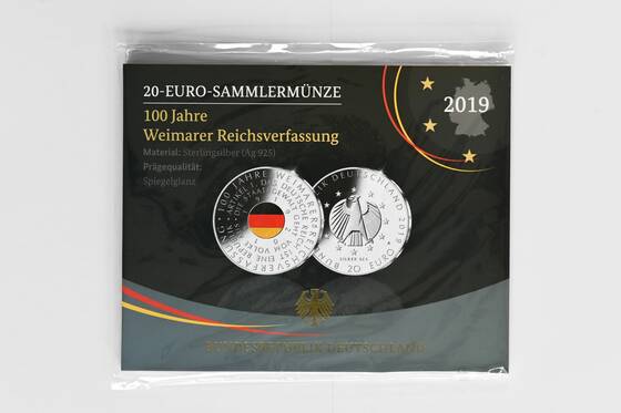 BRD 20 Euro 2019 A 100 Jahre Reichsverfassung
