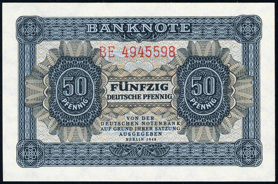 DDR 50 Deutsche Pfennig DDR-1 b)