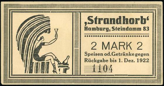 Hamburg o.D. Strandkorb Steindamm 556.2 2 Mark