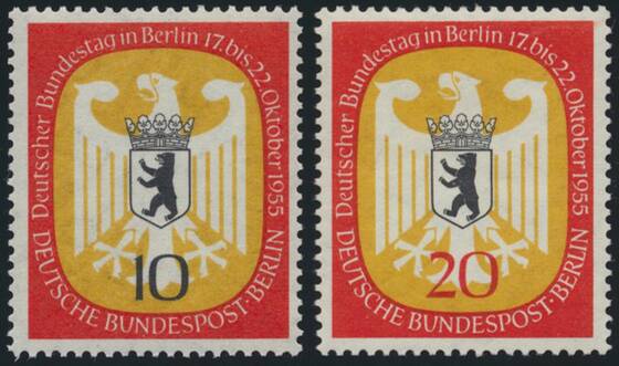 BERLIN 1955 MiNr. 129-130