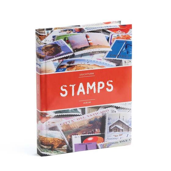 LEUCHTTURM Einsteckbuch "STAMPS", Format A5, 32 weiße Seiten  
