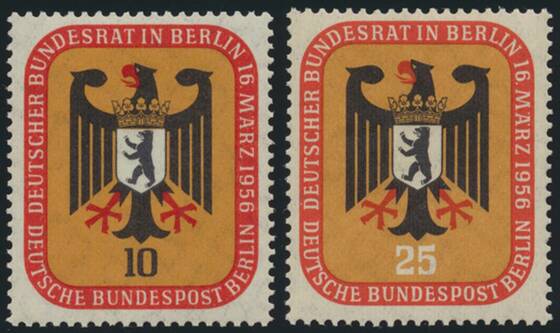 BERLIN 1956 MiNr. 136-137