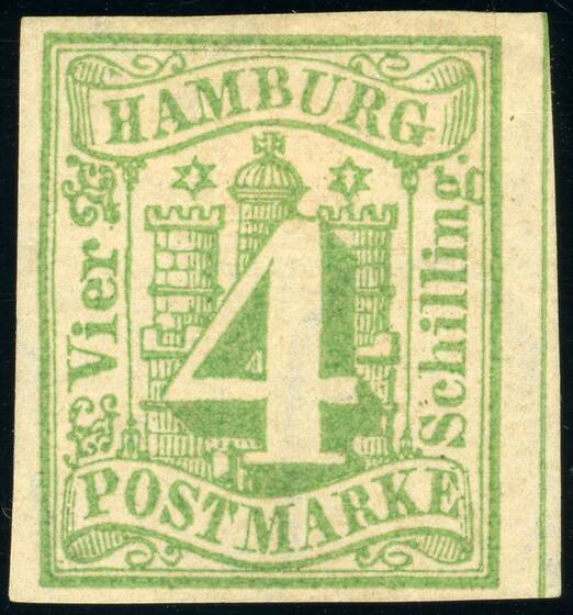 HAMBURG 1859 MiNr. 5 a