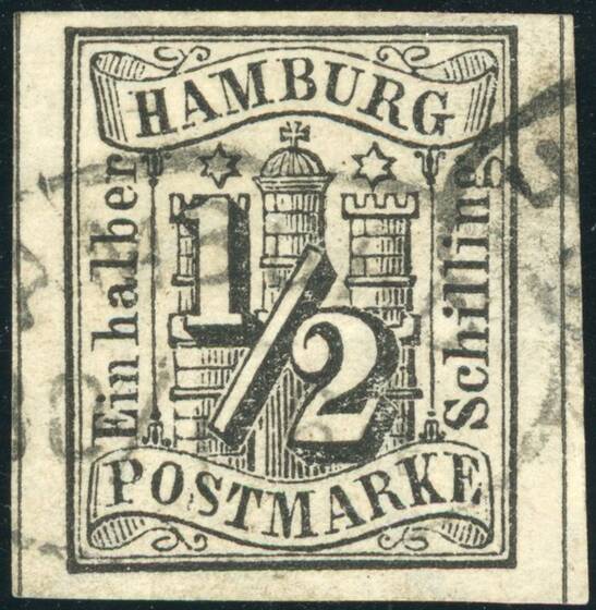HAMBURG 1859 MiNr. 1