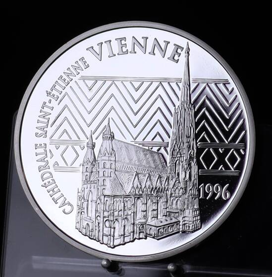 FRANKREICH 100 Francs 15 Euro 1996 Stephansdom in Wien