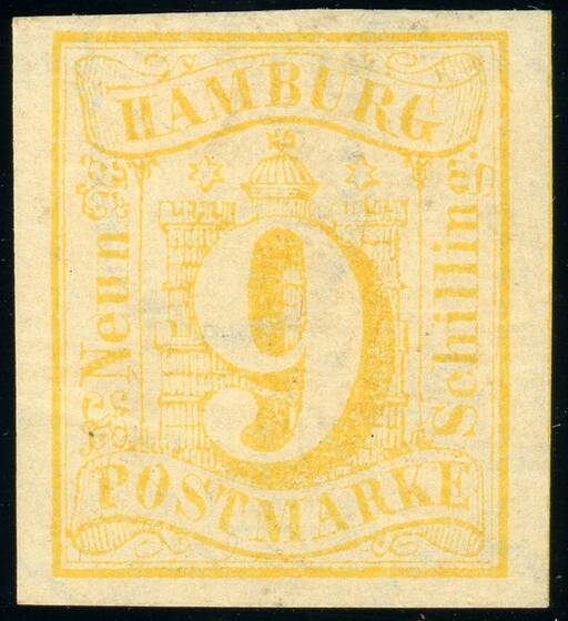HAMBURG 1859 MiNr. 7