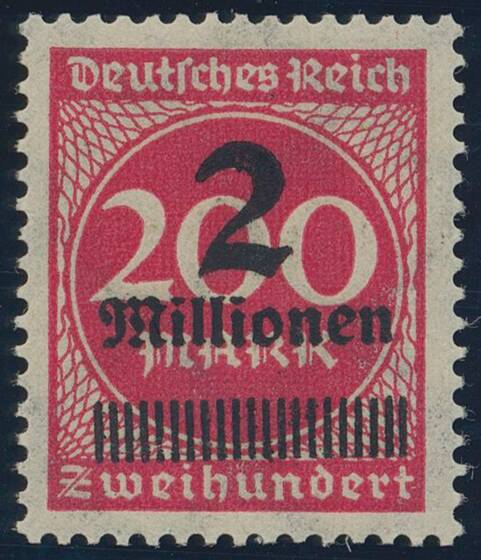 DR 1923 MiNr. 309 A P F Fehldruck Königsberg