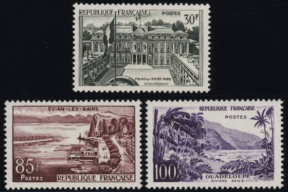 Frankreich 1959 MiNr. 1232-1234