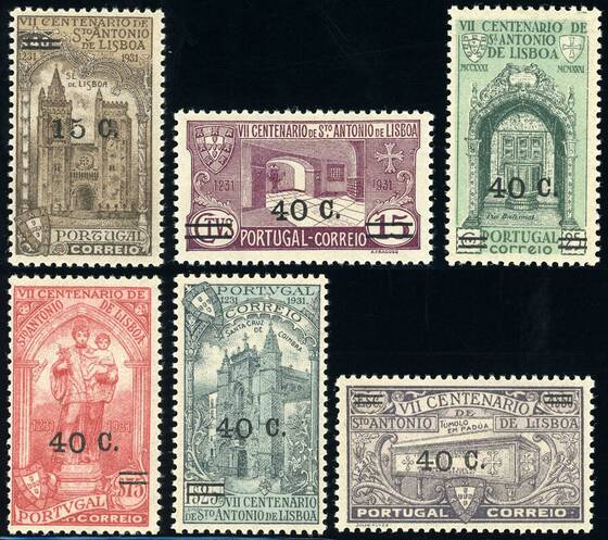 PORTUGAL 1933 MiNr. 571-576
