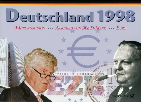 BRD Kursmünzensatz KMS Deutsche Post 1998 J