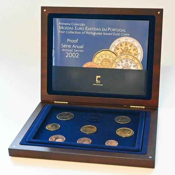 PORTUGAL 2002 Kursmünzensatz Proof