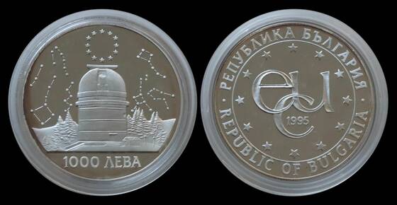 BULGARIEN 1000 Leva Silber 1995 Bulgarien in Europa ECU