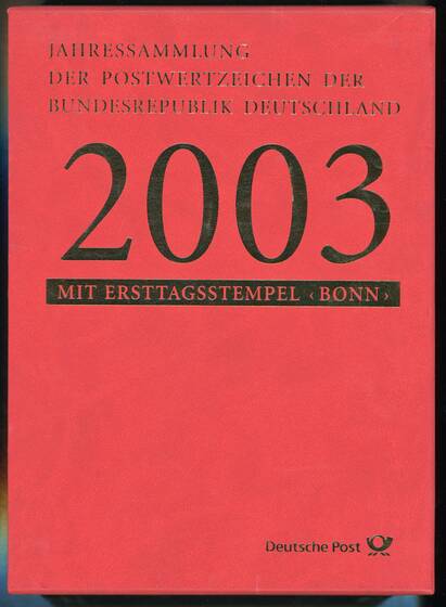 BRD 2003 Jahressammlung der Deutschen Post AG