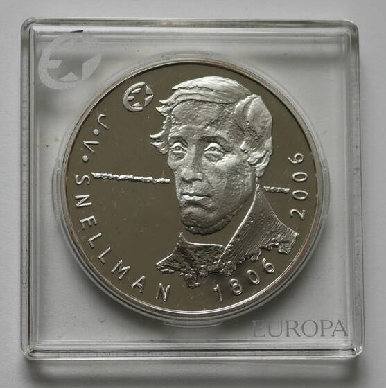 FINNLAND 10 Euro Silber 2006 Johan Vilhelm Snellman