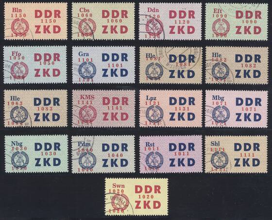 DDR-Dienst MiNr. C 16-30