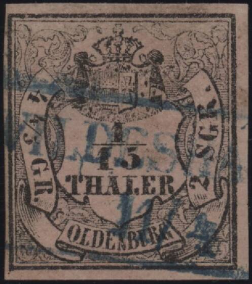 OLDENBURG 1859 MiNr. 3 III