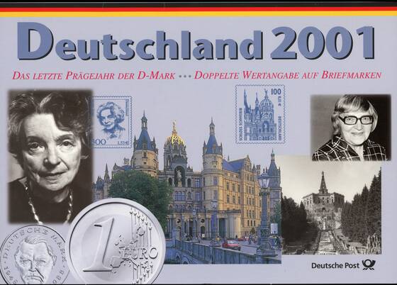 BRD Kursmünzensatz KMS Deutsche Post 2001 D