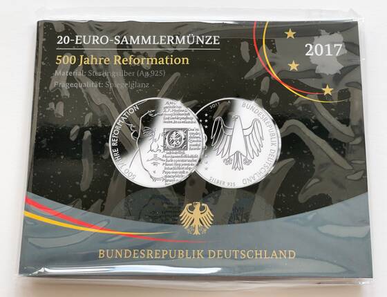 BRD 20 Euro 2017 A 500 Jahre Reformation