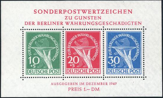 BERLIN 1949 Block 1 I
