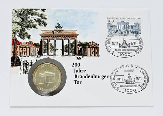 BRD 1991 Numisbrief 200 Jahre Brandenburger Tor