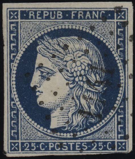 Frankreich 1849 MiNr. 4 c