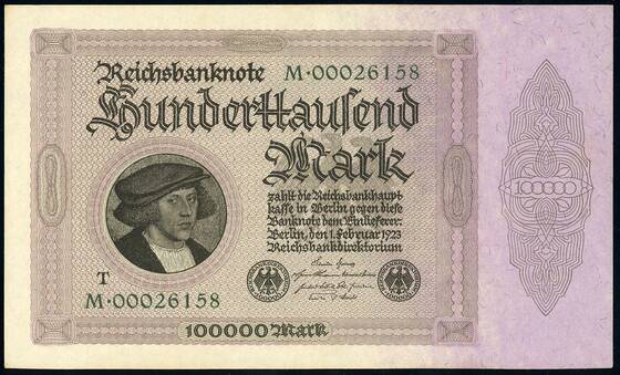 Weimar 100.000 Mark DEU-93 b)