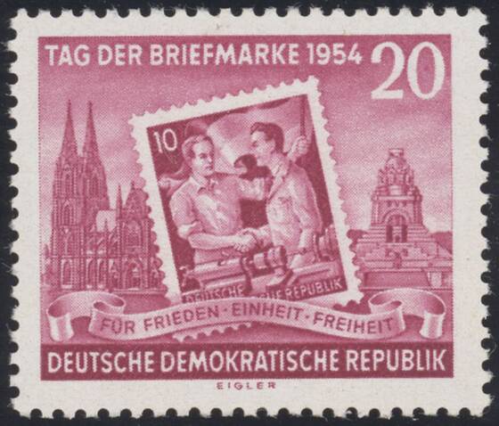 DDR 1954 MiNr. 445 A Y I